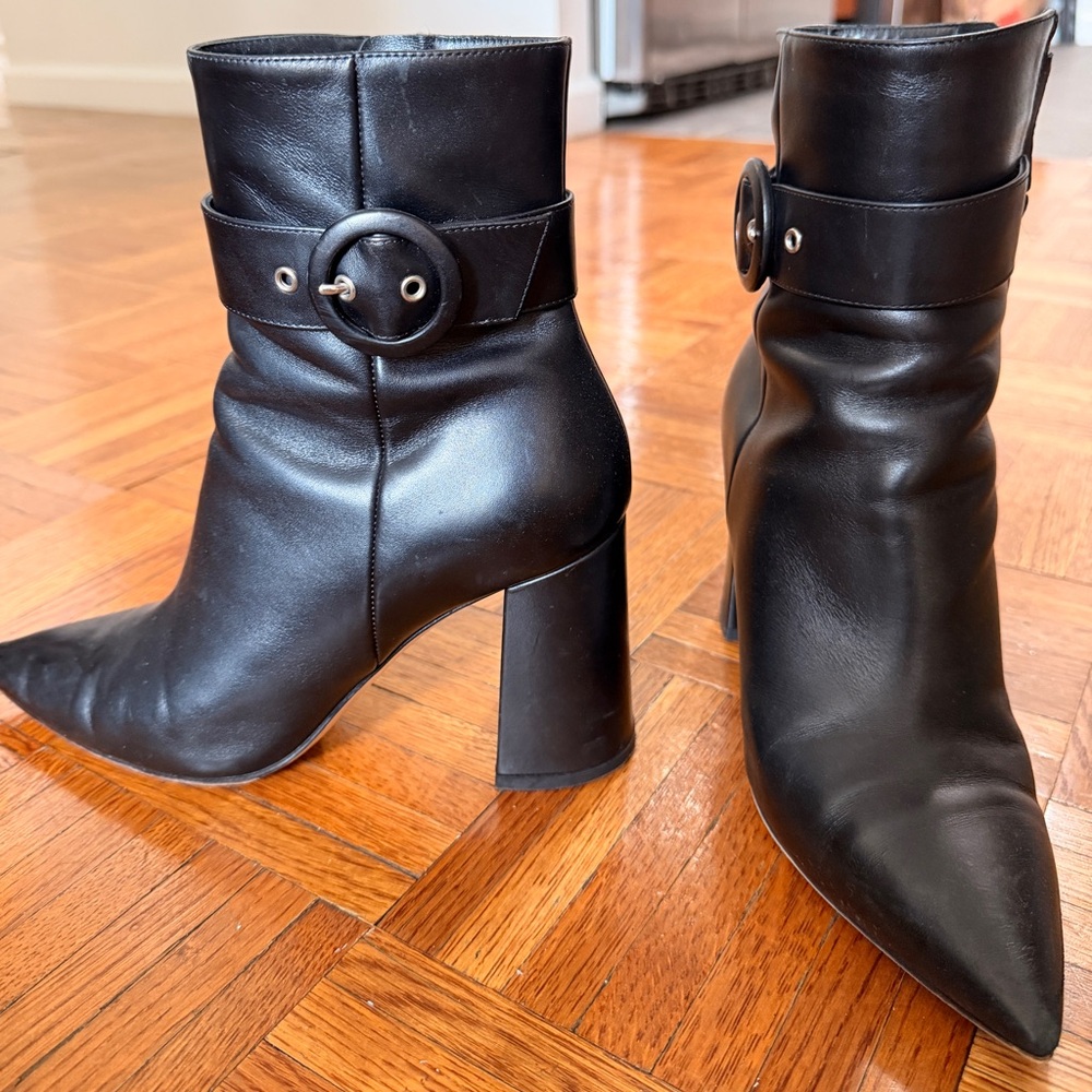 Gianvito Rossi Evelyn 85 leather ankle boots